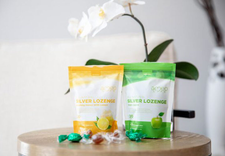 SOOTH SCRATCHY THROATS WITH AMEO LIFE’S SILVER-INFUSED LOZENGES